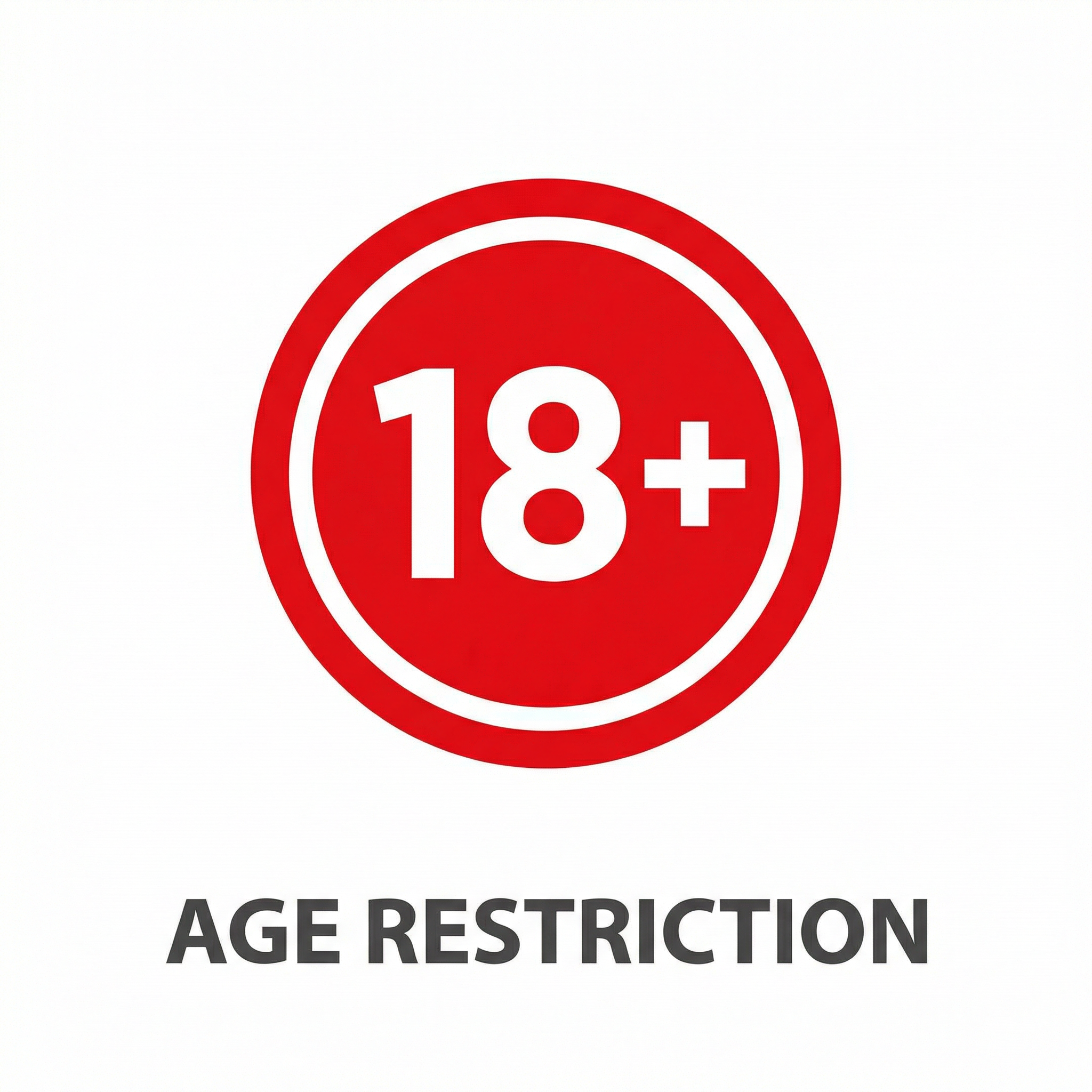 18岁以上成年人方可参与博彩活动警示标志